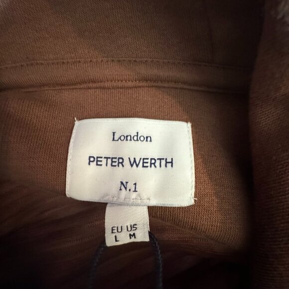 NWT London Peter Werth Brown Pullover Hooded Sweatshirt - Small and Medium - Picture 6 of 9